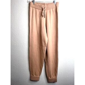 PACSUN Love by Lottie Moss Drawstring Knit Sweatpants Jogger Tan Sz Small
